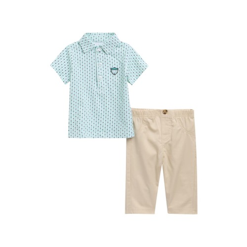 Cotton Golf Polo & Pants Set