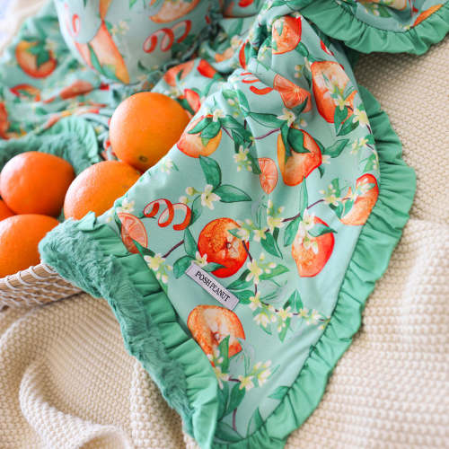 Arancia Minky Ruffled Luxette Patoo® Blanket