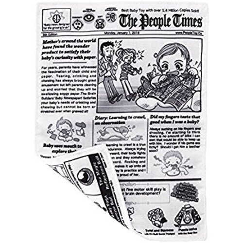 people Brain Builders: Baby Newspaper - Crinkly Baby Toy