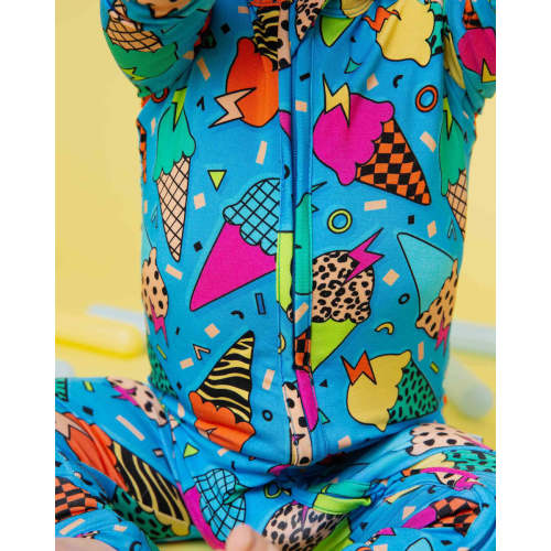 Brain Freeze Convertible Romper - Blue