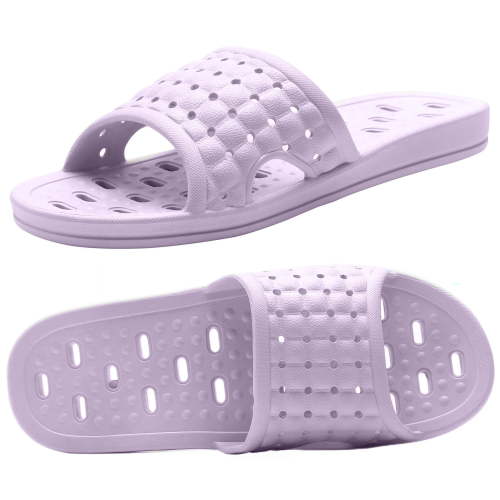 Shower shoes Drainage holes Lightweight Waterproof Quick drying Anti slip Suitable for all seasons Purple EU 39/40