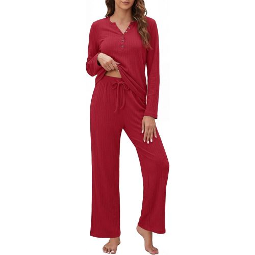 OUGES Women's Maternity Nursing Pajamas Sets Pregnancy Delivery Lounge Pjs