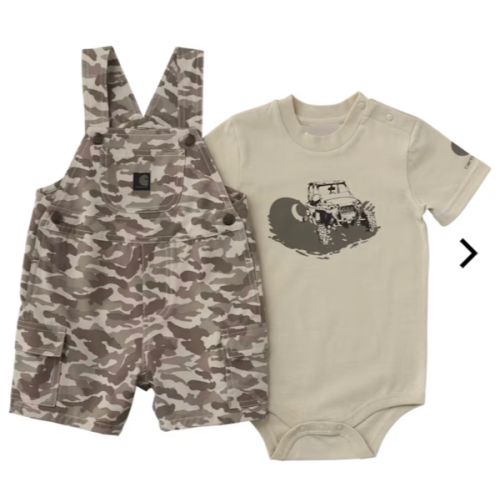 Carhartt Off-Road Graphic Short-Sleeve Bodysuit and Camo Shortalls 2-Piece Set for Babies | Cabela's