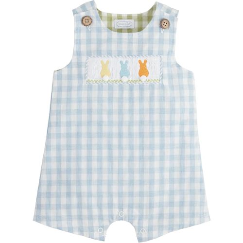 Mud Pie Baby Boys' Mud Pie Children's Gingham Bunny Jon Jon
