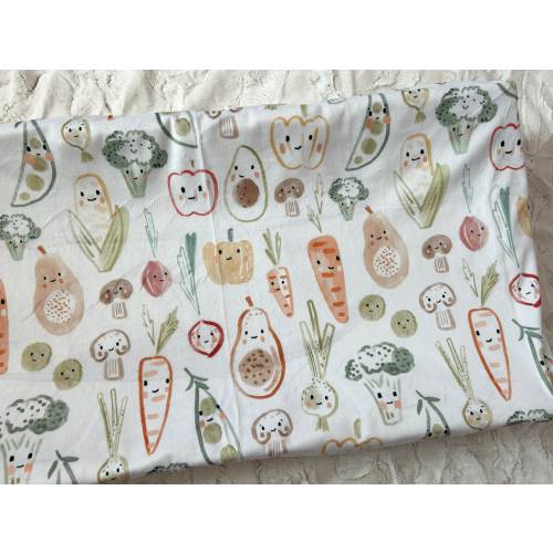 Boho Veggies Crib Bedding, Nursing Pillow, Spring Farm Baby Blanket, Changing Pad, Crib Sheet, Newborn Swaddle, Baby Gift, Vegetable Baby