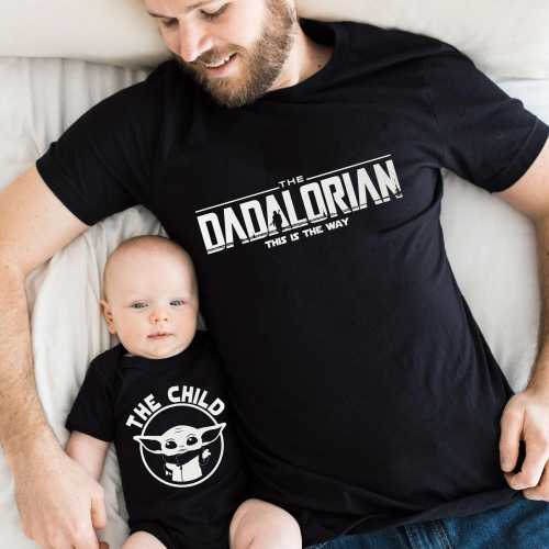 Dadalorian And Son Shirt, Starwars Dad, First Fathers Day, Dad and Baby Matching Shirts, Matching Shirt Father and Son, Fathers Day Gift