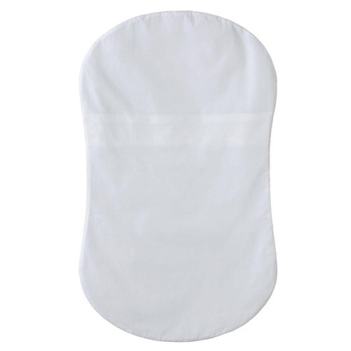 HALO - Bassinest Fitted Sheet | 100% Organic Cotton -White - white ,