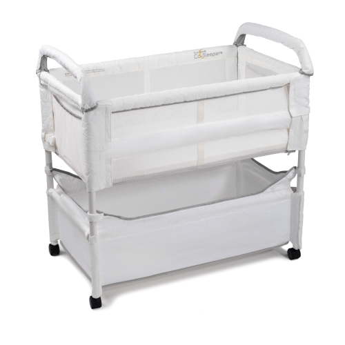 Arm's Reach Clear-Vue Co-Sleeper Bassinet for Newborn Infants, Bedside Baby Bed, White