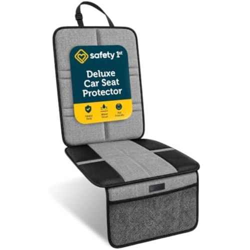 Safety 1st Car Seat Protector, Padded Non - Slip Mat with Storage Pocket