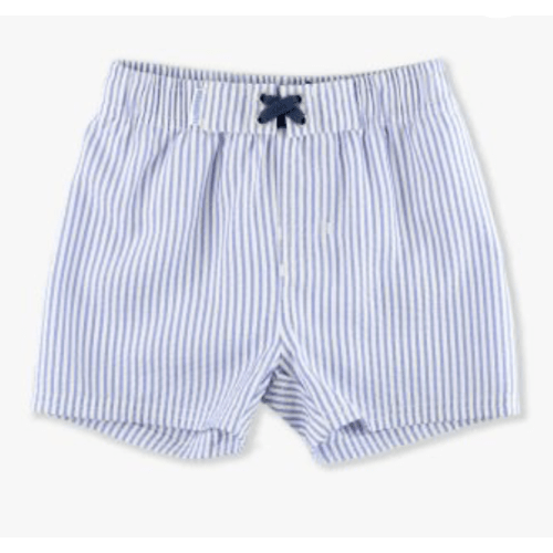Seersucker Swim Trunks