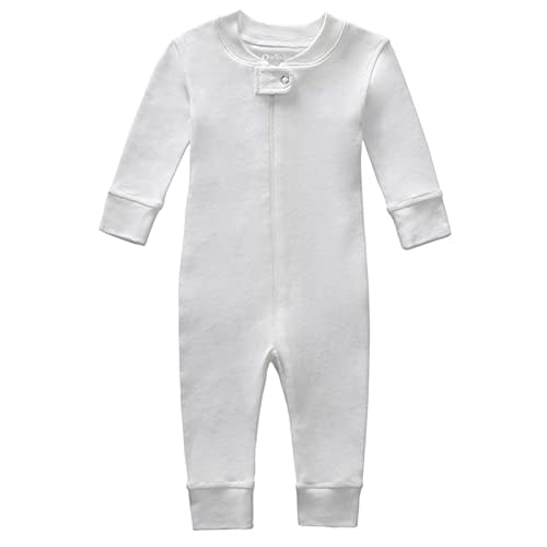 Owlivia Organic Cotton Baby Boy Girl Zip up Sleep N Play, Footless, Long Sleeve