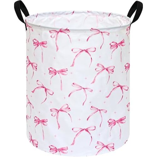 Round Laundry Hamper Storage Basket Laundry Organizer Bins