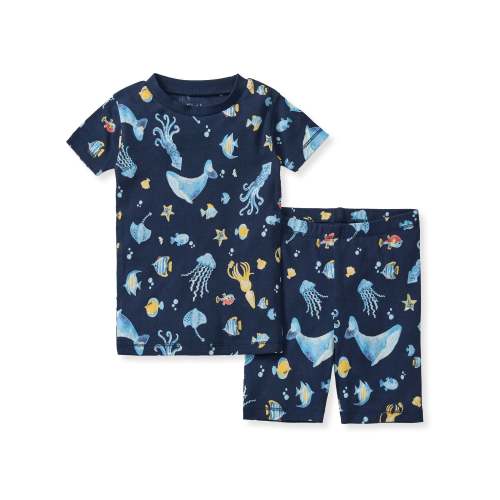 Under the Sea Organic Cotton Two-Piece Pajamas – Burt's Bees Baby