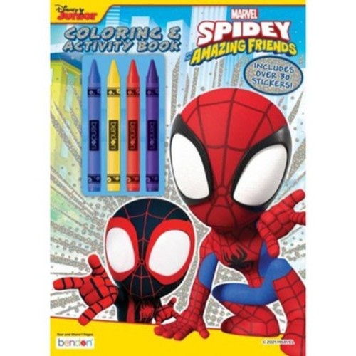 Spidey & His Amazing Friends Coloring Book with Crayons