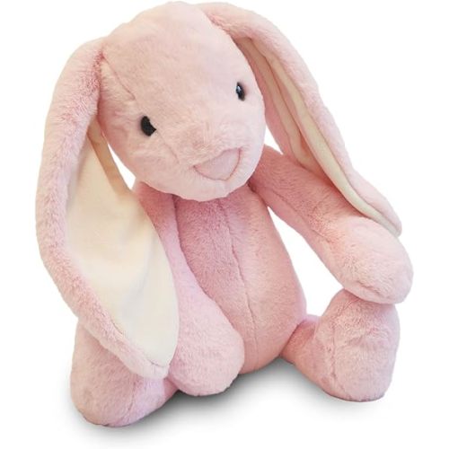 World's Softest Plush BriBri Bunny, Rose, Lushee, Large, 16" Stuffed Animal for Baby, Toddler, Kids, Adults - Soft, Huggable Stuffed Bunny- Adorable Toy Made from Kid-Friendly, Quality Materials