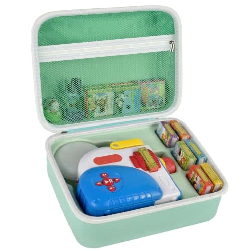 Hard Case for Little Tikes Story Dream Machine Books, Mint Green | Custom Molded Tray, Room for 15+ Characters, 45 Cartridges and Folded Kids Headphones; Hard EVA, Case only