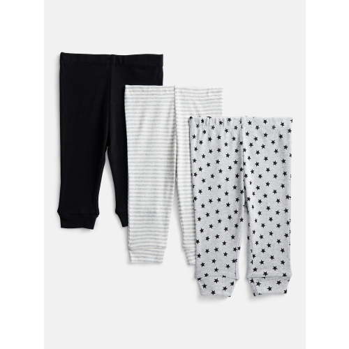 Wonder Nation Organic Cotton Baby Boys Pull-On Pants, 3-Pack, Sizes 0/3M-6/9M