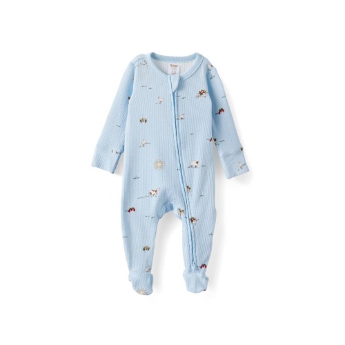 Organic Pointelle Zip All In One Romper