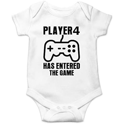 CBTwear Player 4 Has Entered The Game Baby Bodysuit - Boy Girl Cute Newborn Clothes Funny Infant Outfit
