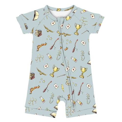 Castles & Cartoons Potter Magic - Bamboo Shorty Romper (EST SHIP MID OCT)