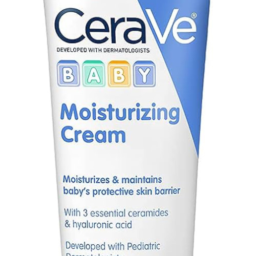 CeraVe Baby Cream, Gentle Moisturizing Cream with Ceramides, Fragrance, Paraben, Dye & Phthalates Free, Rich & Non-Greasy Feel, Gentle Baby Skin Care, 8 Ounce