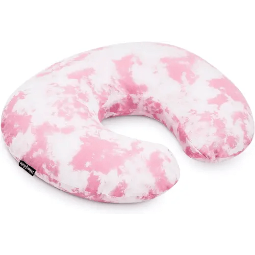 Dream On Me Beeboo Nursing Pillow and Positioner, Breastfeeding and Bottlefeeding Pillow, Removable and Washable Pillow Cover, Soft and Breathable Fabric, Pink