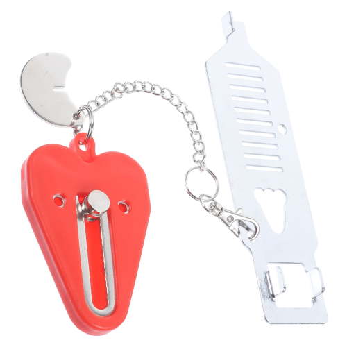 Security Door Lock Bolt for Internal Smart Toddler Travel Red