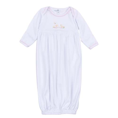 Vintage Duckie Pulltoy Gathered Gown - Pink