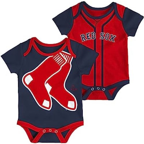 Outerstuff MLB Newborn & Infants 0-24 Months 2 Piece Team Graphic Creeper Bodysuit Romper Set