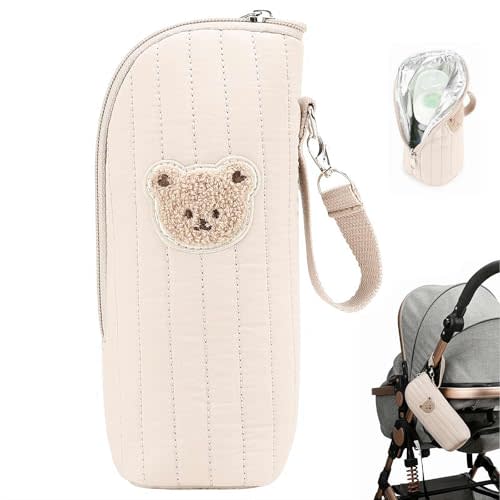 DTREELS Bottle Cooler Tote Bags with Foil Lining, Baby Bottle Thermal Bag, Portable Breastmilk Bottles Storage Bags, For Breast Milk Storage Preservation Transport Daycare Travel Portable Thermal