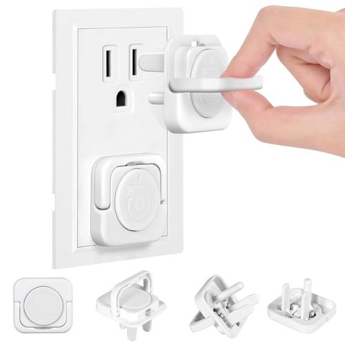 Outlet Covers Baby Proofing, 40 Pack Child Proof Plug Socket Covers Electric Plug Protectors Safety Caps to Prevent Power Shock, for US 3-Prong, Classic