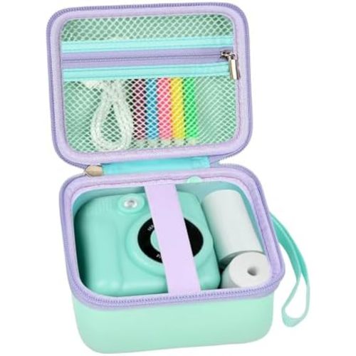PAIYULE Kids Instant Print Camera Case Compatible with ESOXOFFORE for Dylanto for DUDUDRAGON for GKTZ for Dafotil for Careenoah for Aasonida Toddler Digital Prints Paper Storage Bag (Box Only) Green