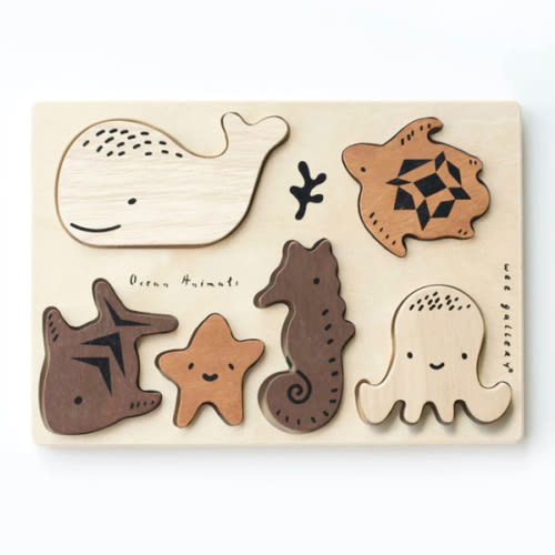Ocean Animals Wooden Tray Puzzle