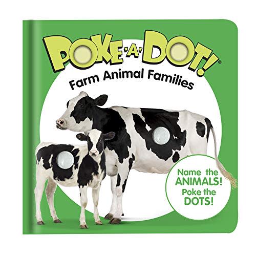 Melissa & Doug 41353 Poke-a-Dot Farm Animal Families | Activity Books | 3+ | Gift for Boy or Girl