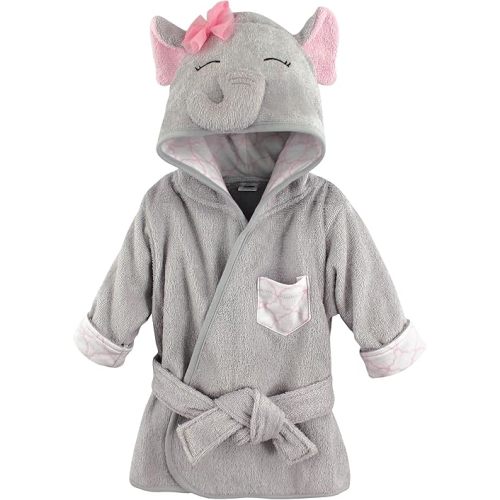Hudson Baby Unisex Baby Cotton Animal Face Bathrobe
