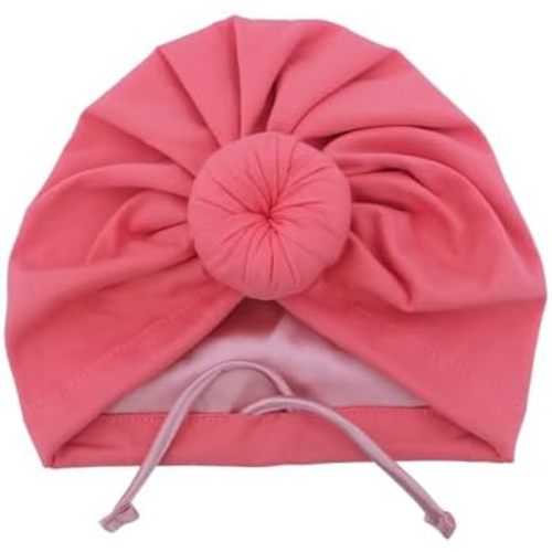 Silky Satin Lined Turban Hat for Babies Infant Toddler Girls Boys Bonnet Newborn Cotton Beanie Little Kids Shower Caps