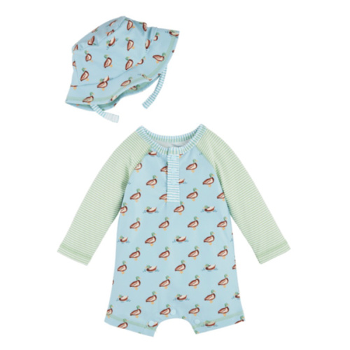 Duck Rash Guard And Hat Set