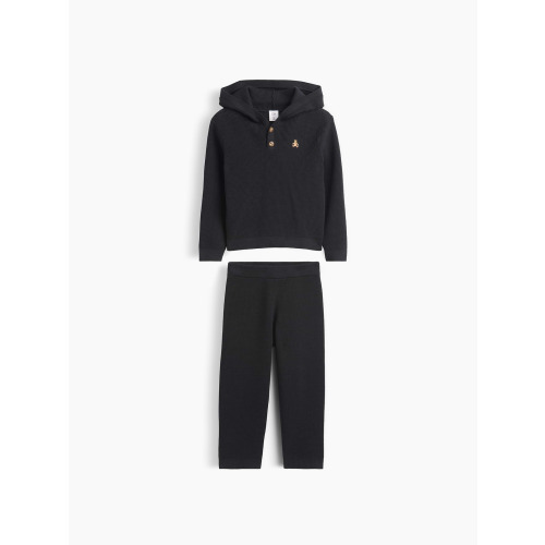 Baby & Toddler Hooded Henley Sweater Set