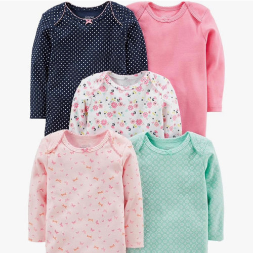 Simple Joys by Carter's baby-girls 5-pack Long-sleeve Bodysuit