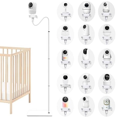 Baby Monitor Camera Floor Stand Holder Mount Compatible with VTech/HelloBaby/Nanit Pro/Momcozy/iFamily/OKAIDI/Blemil/Motorola/Leapfrog/nooie IPC100/Infant Optics/ANMEATE/Flexible Holder Stand