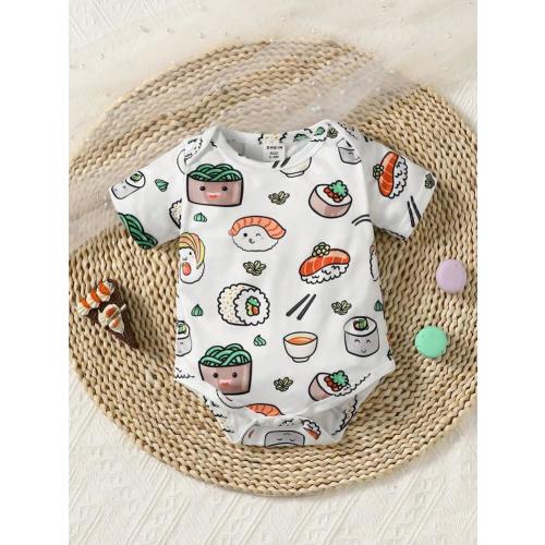 SHEIN Baby Boy Sushi Print Bodysuit | SHEIN USA