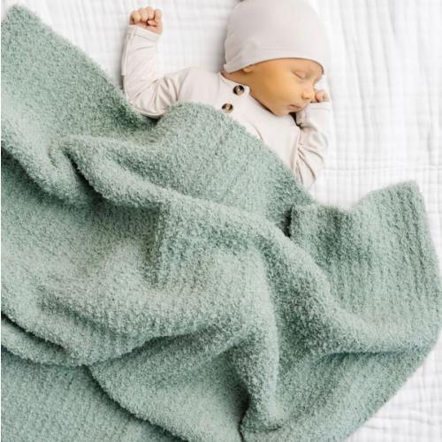 Chenille Blanket - Sage - Small & Large