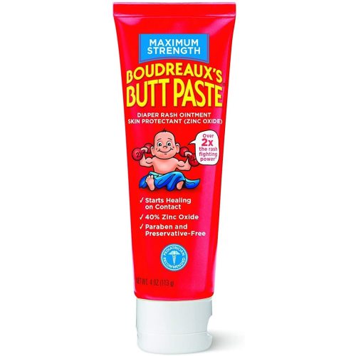 Boudreaux's Maximum Strength Diaper Rash Cream Butt Paste 4oz Each