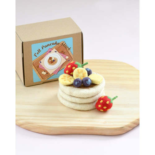 Felt Pancake Stack Play Food Set