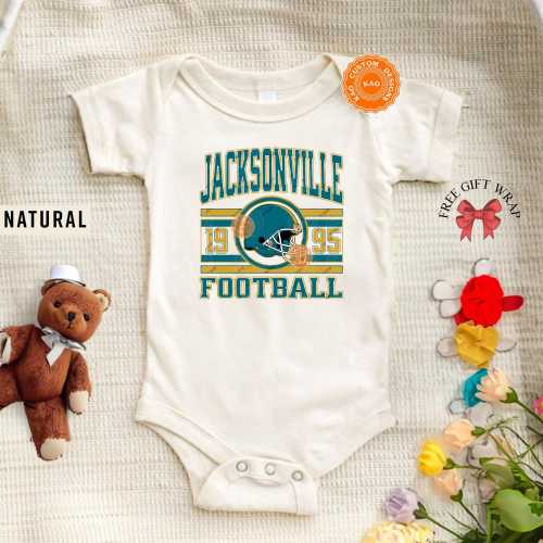 Jacksonville Football Onesie, Toddler And Youth Shirts, Baby Football Sports Gear, Kid Jacksonville Game Day T-Shirt, Vintage Jaguar Clothes