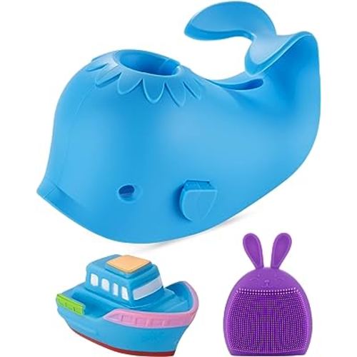 Faucet Cover Baby Bathroom Tub Faucet Cover Protector for Kids, Bathtub Spout Cover for Baby Toddlers Protection Accessories Baby Safety Protection Baby Universal Bath Silicone Blue