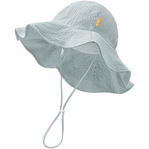 HONGTEYA Baby Sun Hat Toddler Girl Beach Hat Adjustable Outdoor Summer Hat UPF 50+ Sun Protection Wide Brim Infant Kids