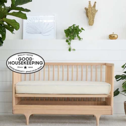 Organic Waterproof Crib Mattress Protector | Avocado Green Mattress