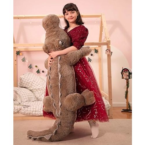 MorisMos Giant Alligator Stuffed Animal, 67inch Soft Large Alligator Plush Toy, Big Stuffed Crocodile Gifts for Kids Boys Girls