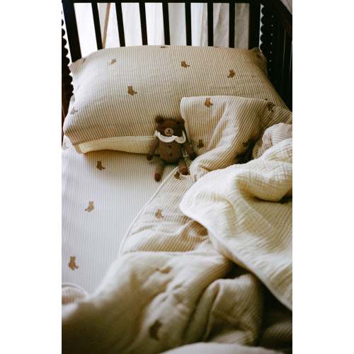 Bear Muslin Quilt & Sham Set | Nursery Bedding | Oilo™ Studio